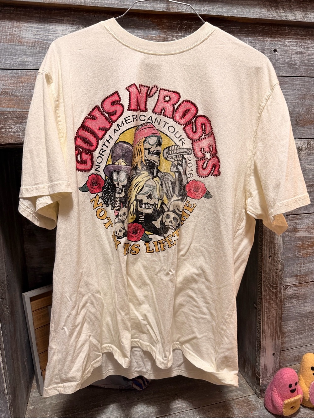 Guns N' Roses North American Tour Graphic Tee - Cream